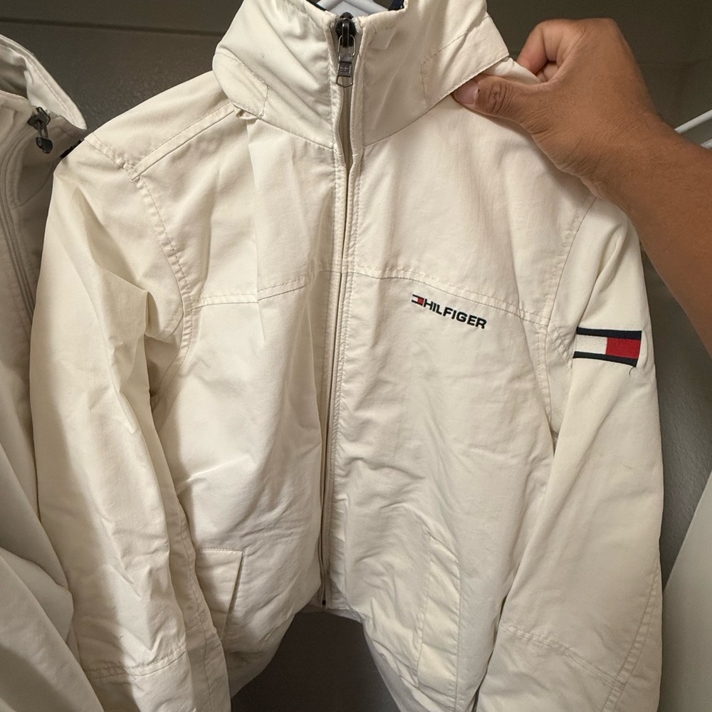 Tommy Hilfiger Cream Zip-Up Jacket